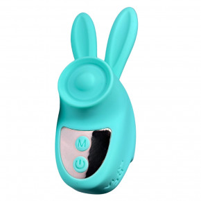 Passion Play | Вибростимулятор на палец Зайчик Passion Play, 12 режимов вибрации + 3 интенсивности, бирюзовый. Цена: 796 грн