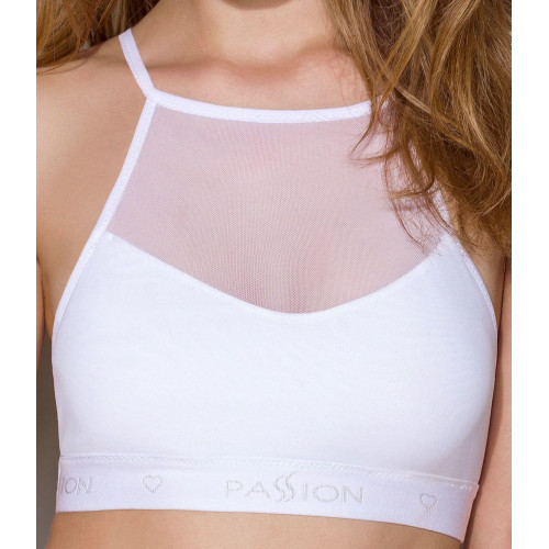 Passion | Спортивный топ с прозрачной вставкой Passion PS006 TOP white, size L. Цена 899 грн Passion | Спортивный топ с прозрачной вставкой Passion PS006 TOP white, size L. Цена 899 грн