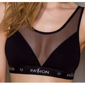 Топ З Прозорою Вставкою Passion Ps002 Top Black, Size M