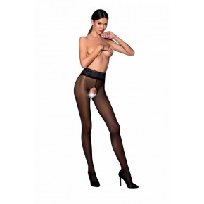 Passion | Еротичні Колготи Tiopen 008 Nero 1/2 (30 Den) - Passion, З Вирізом. Ціна: 559 грн