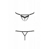 Відверті Трусикистрепы З Мереживом Solon Thong Black L/xl - Passion Exclusive Відверті Трусикистрепы З Мереживом Solon Thong Black L/xl - Passion Exclusive