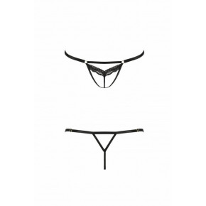 Passion | Відверті Трусикистрепы З Мереживом Solon Thong Black L/xl - Passion Exclusive. Ціна: 659 грн