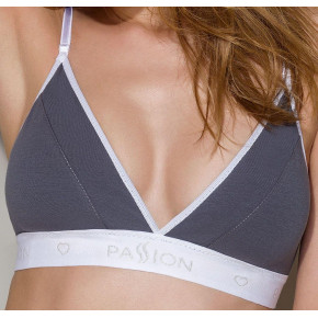 Passion | Спортивный топ с двойными бретелями Passion PS007 TOP dark grey, size S. Цена: 849 грн