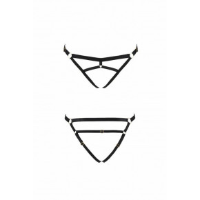 Трусики Стринги З Стреп Kelis Thong Black L/xl - Passion Exclusive