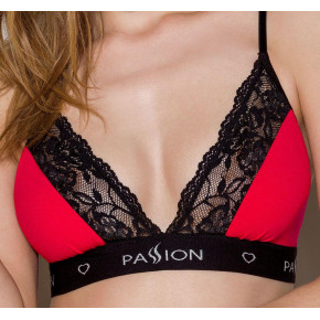 Passion | Эластичный топ с кружевом Passion PS001 TOP red-black, size M. Цена: 798 грн
