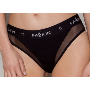 Трусики З Прозорою Вставкою Passion Ps002 Panties Black, Size L