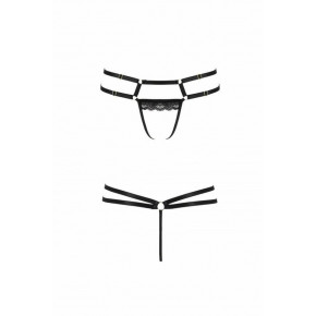 Passion | Трусики-стринги из стреп с кружевом LORRY THONG black L/XL - Passion Exclusive. Цена: 949 грн