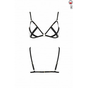 Відкритий Бюстгальтерстрепы Nicky Bra Black L/xl - Passion Exclusive