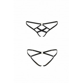 Трусики З Стреп Nicky Thong Black L/xl - Passion Exclusive
