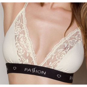 Passion | Эластичный топ с кружевом Passion PS001 TOP ecru, size XL. Цена: 798 грн