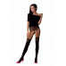 Passion | Колготки с эффектом чулок на подвязках PassionTI112 nero-violet 1/2 (60/20 den). Цена 1 059 грн. Фото: 1
