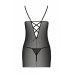 Passion | Сорочка с вырезами на груди + стринги Passion Lovelia Chemise Black. Цена 1 835 грн. Фото: 5