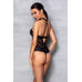 Passion | Сетчатый боди с халтером и ритмичным рисунком Hima Body black XXL/XXXL - Passion. Цена 3 869 грн. Фото: 3