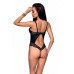 Passion | Боди из эко-кожи и кружева Loona Body black S/M - Passion. Цена 3 199 грн. Фото: 1
