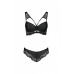 Passion | Комплект из эко-кожи с кружевом: бра и трусики Loona Set black L/XL - Passion. Цена 3 259 грн. Фото: 4