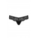 Passion | Мереживні Трусикитанга З Атласним Бантиком Naja Thong Black L/xl - Passion. Ціна 679 грн. Фото: 4