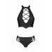 Passion | Комплект из эко-кожи: бра и трусики с имитацией шнуровки Nancy Bikini black S/M - Passion. Цена 2 549 грн. Фото: 4