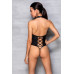 Passion | Боди Passion Nancy Black из эко-кожи с имитацией шнуровки и открытым доступом. Цена 2 759 грн. Фото: 3