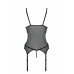 Passion | Корсет Passion Christa Corset black XXL/XXXL: с подвязками и ажурным лифом, стринги в комплекте. Цена 1 512 грн. Фото: 4