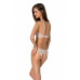 Passion | Комплект Passion URSULA SET white S/M: бра, трусики с ажурным декором и открытым шагом. Цена 1 779 грн. Фото: 1