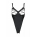 Passion | Боді з екошкіра celine body black 4xl/5xl — passion: з доступом, відкритий. Ціна 3016 грн. Фото: 1