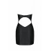 Passion | Мініплатье з екошкіра celine chemise black 6xl/7xl — passion: шнурівка, трусики в комплекті. Ціна 5099 грн. Фото: 2