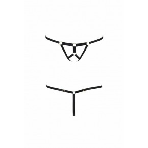 Passion | Трусики стринги из стреп ARMANDA THONG black XXL/XXXL - Passion Exclusive. Цена: 849 грн