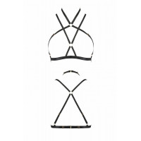 Портупея-стрепы KELIS BRA black S/M - Passion Exclusive