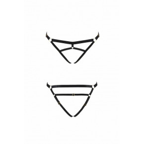 Passion | Трусики стринги из стреп KELIS THONG black XXL/XXXL - Passion Exclusive. Цена: 949 грн