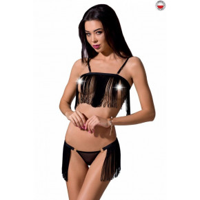 Passion | Комплект белья Kassandra Set With Open Bra Black. Цена: 1 809 грн