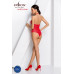 Passion | Боди BS088 с имитацией корсетной шнуровки, красный. Ціна 695 грн. Фото: 3
