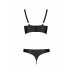 Passion | Комплект белья Бра с открытой грудью и Трусики MALWIA BIKINI black S/M - Passion. Цена 2 910 грн. Фото: 3