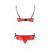 Passion | Комплект белья с открытой грудью red S/M CHERRY SET WITH OPEN BRA- Passion. Ціна 1590 грн. Фото: 3
