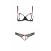 Passion | Комплект белья с открытым доступом HEIDI SET WITH OPEN BRA black S/M - Passion. Ціна 1950 грн. Фото: 2 Passion | Комплект белья с открытым доступом HEIDI SET WITH OPEN BRA black S/M - Passion. Ціна 1950 грн. Фото: 2
