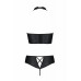Passion | Комплект белья с вставками со стреп-ленты NANCY BIKINI black S/M - Passion. Цена 2 610 грн. Фото: 3