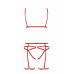 Passion | Комплект контурного белья MAGALI SET WITH OPEN BRA red S/M - Passion. Цена 1 950 грн. Фото: 4