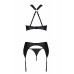 Passion | Комплект нижнего белья в сеточку AMANDA SET black S/M - Passion. Цена 2 770 грн. Фото: 3