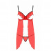Passion | Пеньюар с открытой грудью CHERRY CHEMISE red S/M - Passion. Ціна 1630 грн. Фото: 2