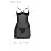Passion | Пеньюар и тусики стринги MARINA CHEMISE black S/M - Passion. Цена 2 595 грн. Фото: 2