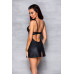 Passion | Пеньюар из экокожи LOONA CHEMISE black S/M - Passion. Ціна 3220 грн. Фото: 1