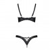 Passion | Комплект з екошкіри Passion CELINE BIKINI Black: відкритий бра зі стрічками, стрінги зі шнурівкою. Ціна 2719 грн. Фото: 5 Passion | Комплект з екошкіри Passion CELINE BIKINI Black: відкритий бра зі стрічками, стрінги зі шнурівкою. Ціна 2719 грн. Фото: 5