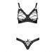 Passion | Комплект з екошкіри Passion CELINE BIKINI Black: відкритий бра зі стрічками, стрінги зі шнурівкою. Ціна 2719 грн. Фото: 4 Passion | Комплект з екошкіри Passion CELINE BIKINI Black: відкритий бра зі стрічками, стрінги зі шнурівкою. Ціна 2719 грн. Фото: 4