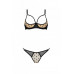 Passion | Комплект MARINA SET WITH OPEN BRA beige S/M - Passion. Ціна 2189 грн. Фото: 2