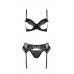 Passion | Комплект Passion KERRIA SET WITH OPEN BRA black XXL/XXXL - ECO Passion. Цена 3 399 грн. Фото: 2