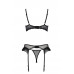 Passion | Комплект Passion KERRIA SET WITH OPEN BRA black XXL/XXXL - ECO Passion. Цена 3 399 грн. Фото: 3