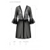 Passion | Пеньюар Passion LEAFA PEIGNOIR black L/XL - ECO Passion. Ціна 4155 грн. Фото: 4