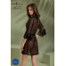 Passion | Пеньюар Passion LEAFA PEIGNOIR black S/M - ECO Passion. Цена 4 889 грн. Фото: 6