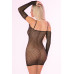 Pink Lipstick Lingerie | ПЛАТЬЕ BAD INTENTIONS FISHNET DRESS BLACK, OS. Ціна 1780 грн. Фото: 4