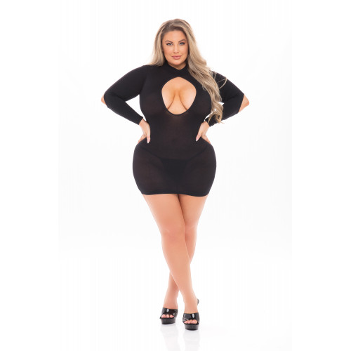 Pink Lipstick Lingerie | Платье с открытой спиной DEVILISH BACKLESS DRESS BLACK, PLUS SIZE. Цена 1 799 грн Pink Lipstick Lingerie | Платье с открытой спиной DEVILISH BACKLESS DRESS BLACK, PLUS SIZE. Цена 1 799 грн