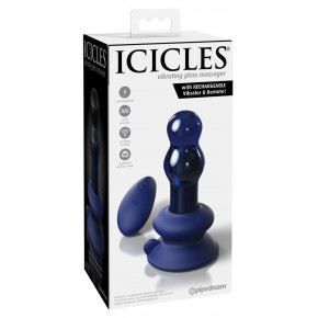 Pipedream | Анальная пробка Icicles с вибрацией и пультом. Ціна: 4999 грн